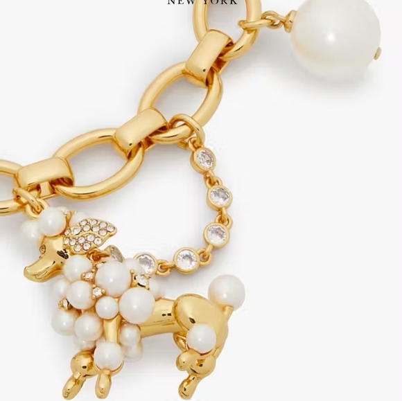 🔹️Kate Spade🔹️ Poodles & Poms Charm Bracelet NEW $178 (SOLD OUT)  ✨️🐕 - Picture 7 of 9